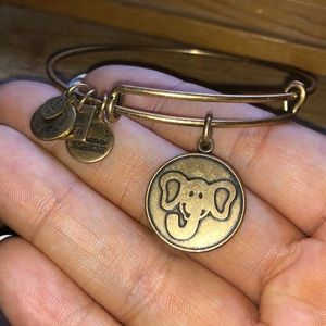 Alex and Ani Gold Elephant Bracelet